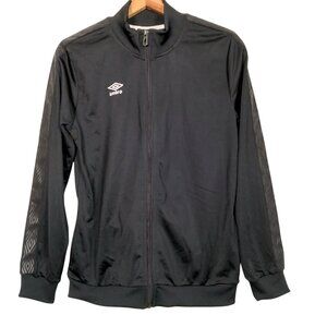 Umbro Jacket Youth Black Full Zip Soccer Athleisure Athletic Sporty Futbol NEW